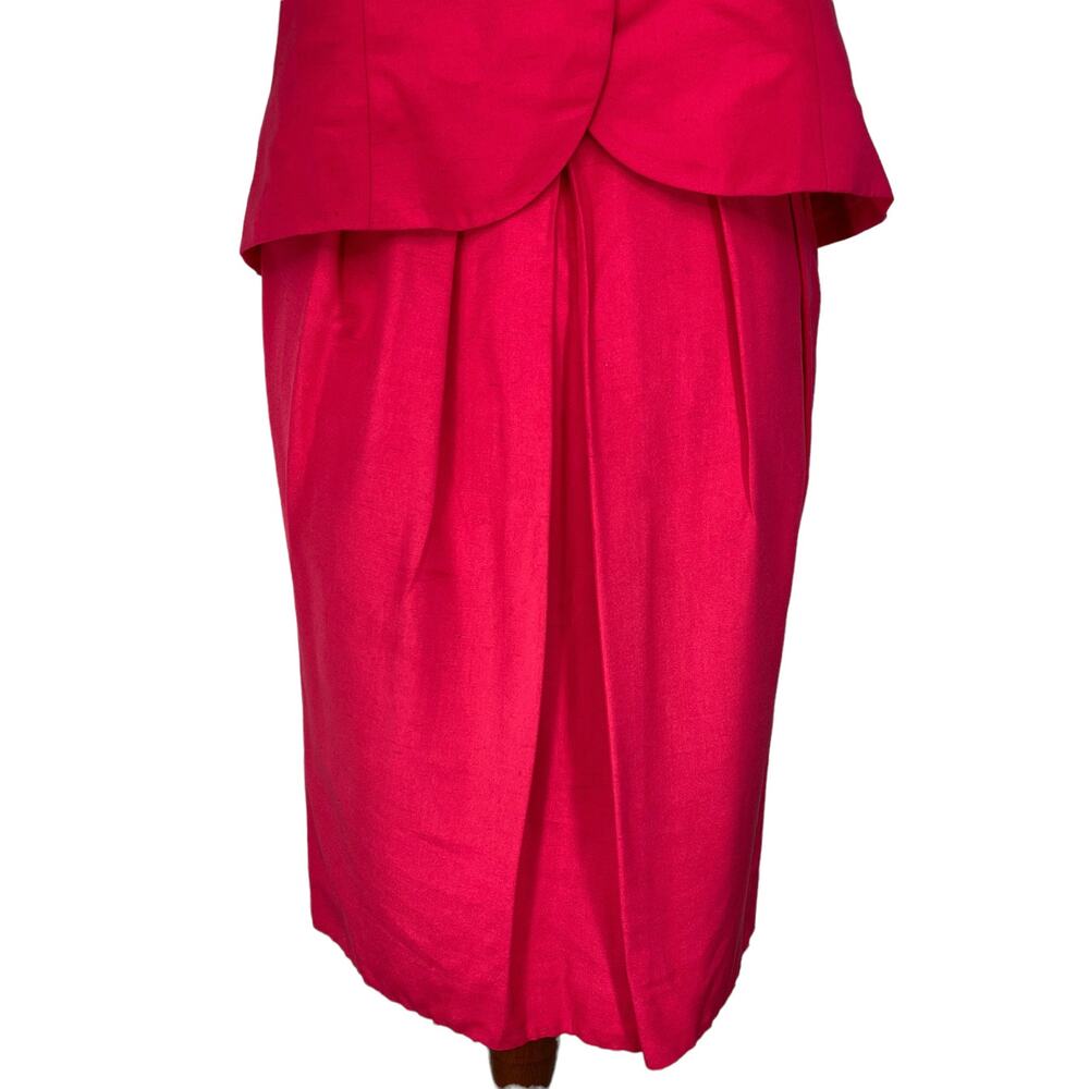 Christian Dior Vintage Business Career Office Work Minimalist Pink‎ Suit Size 8 - Picture 8 of 14